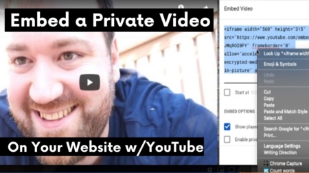 Embed Private YouTube Videos Cover thumbnail hero image